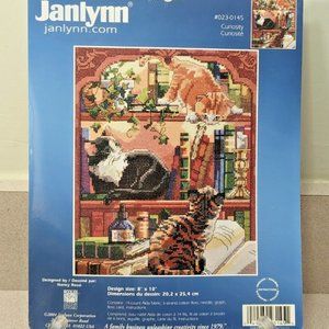 Janlynn Curiosity CAts Counted Cross Stitch